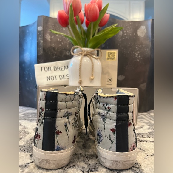 Golden Goose “rare” Jaccard Flower slide high top sneaker / Size 37 - Picture 7 of 9